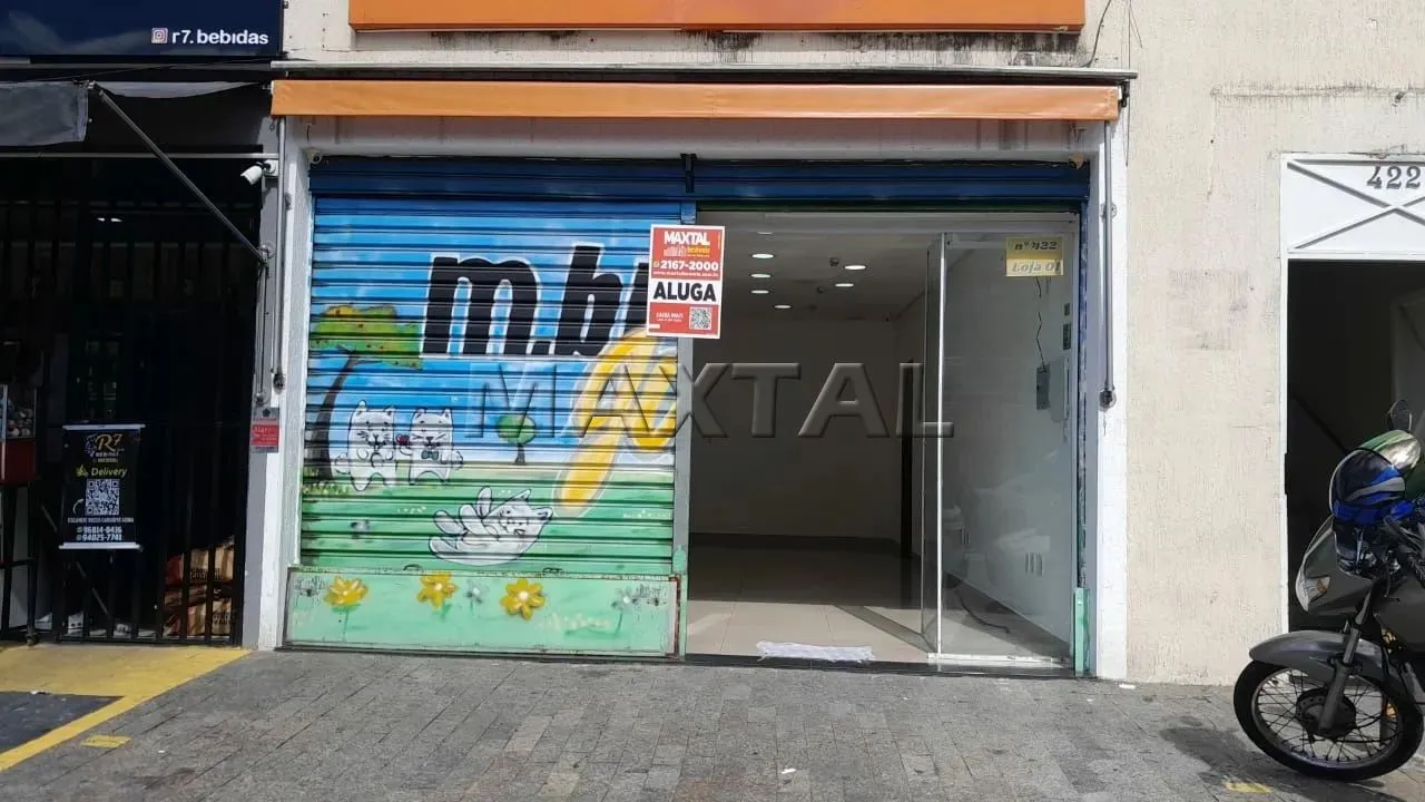 Loja para locação em São Miguel Paulista com 40m², toda em piso frio, com 1 banheiro.