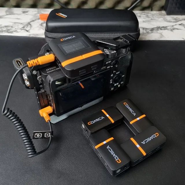 Microfone de Lapela Quádruplo Sem Fio - Comica Vimo Q - Foto 6