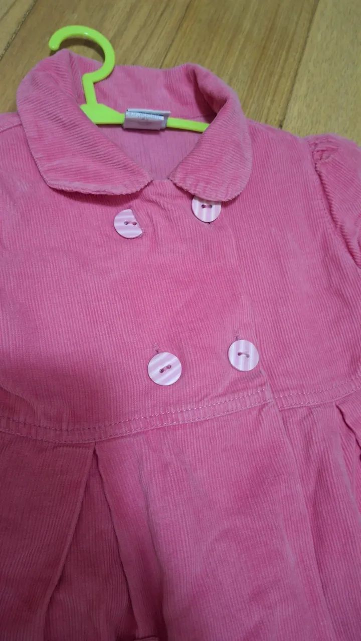 Sobretudo infantil rosa - Foto 2