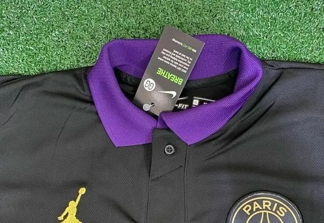 Camiseta Polo PSG Jordan - Preta - Foto 3