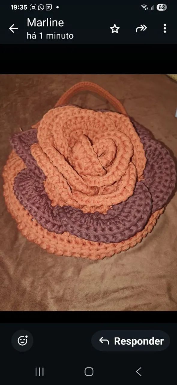 Bolsa de crochê artesanal-exclusiva e sofisticada. - Foto 3