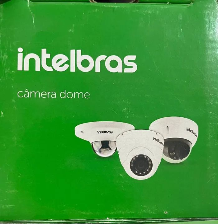 Câmera Dome Intelbras - Kit com 3 Câmeras + gravador digital 