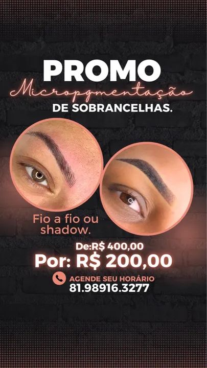 Promo Micropigmentação sobrancelha  - Foto 2