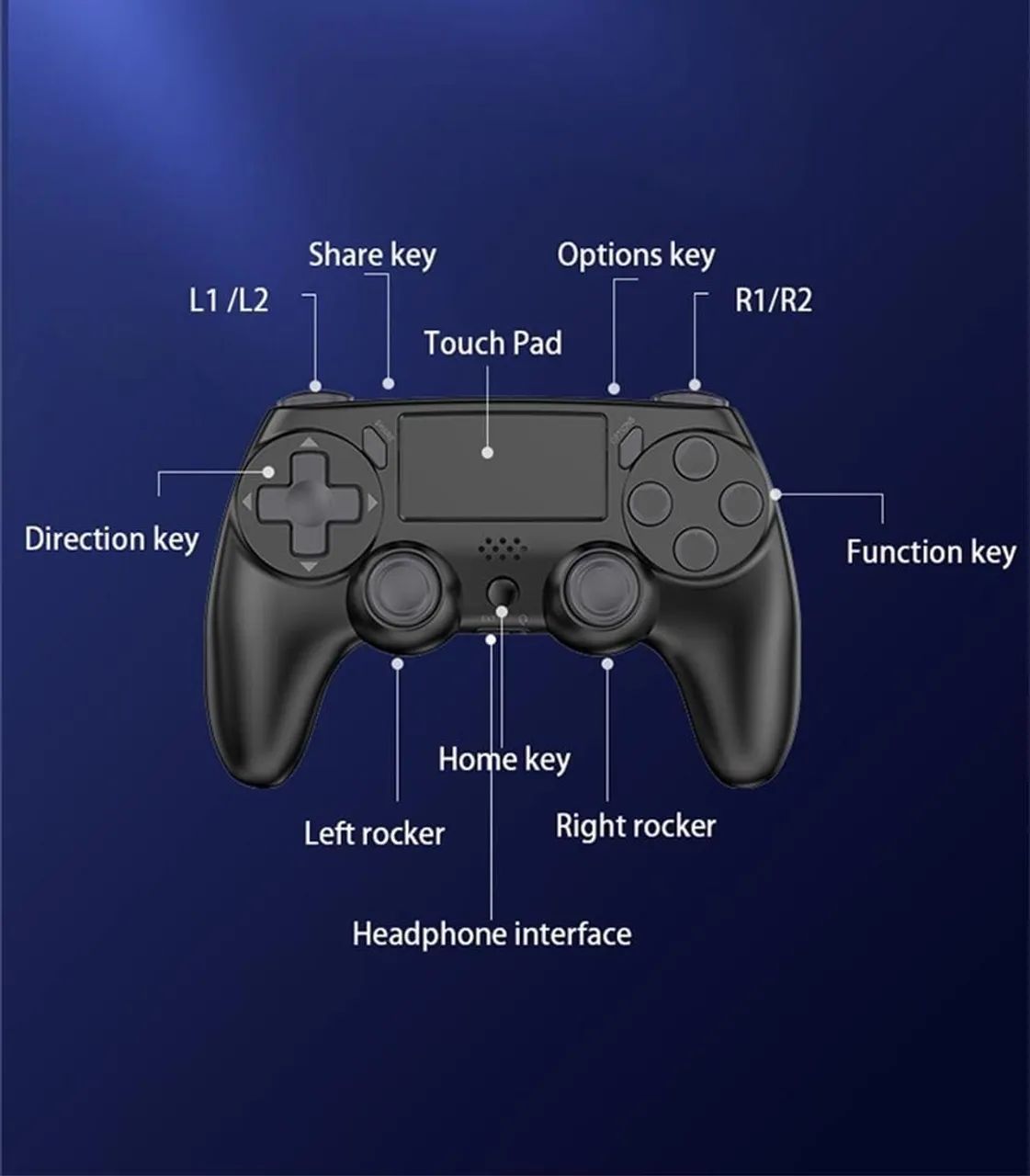 Controle compatível com PS4, PS3 e PC - Foto 2