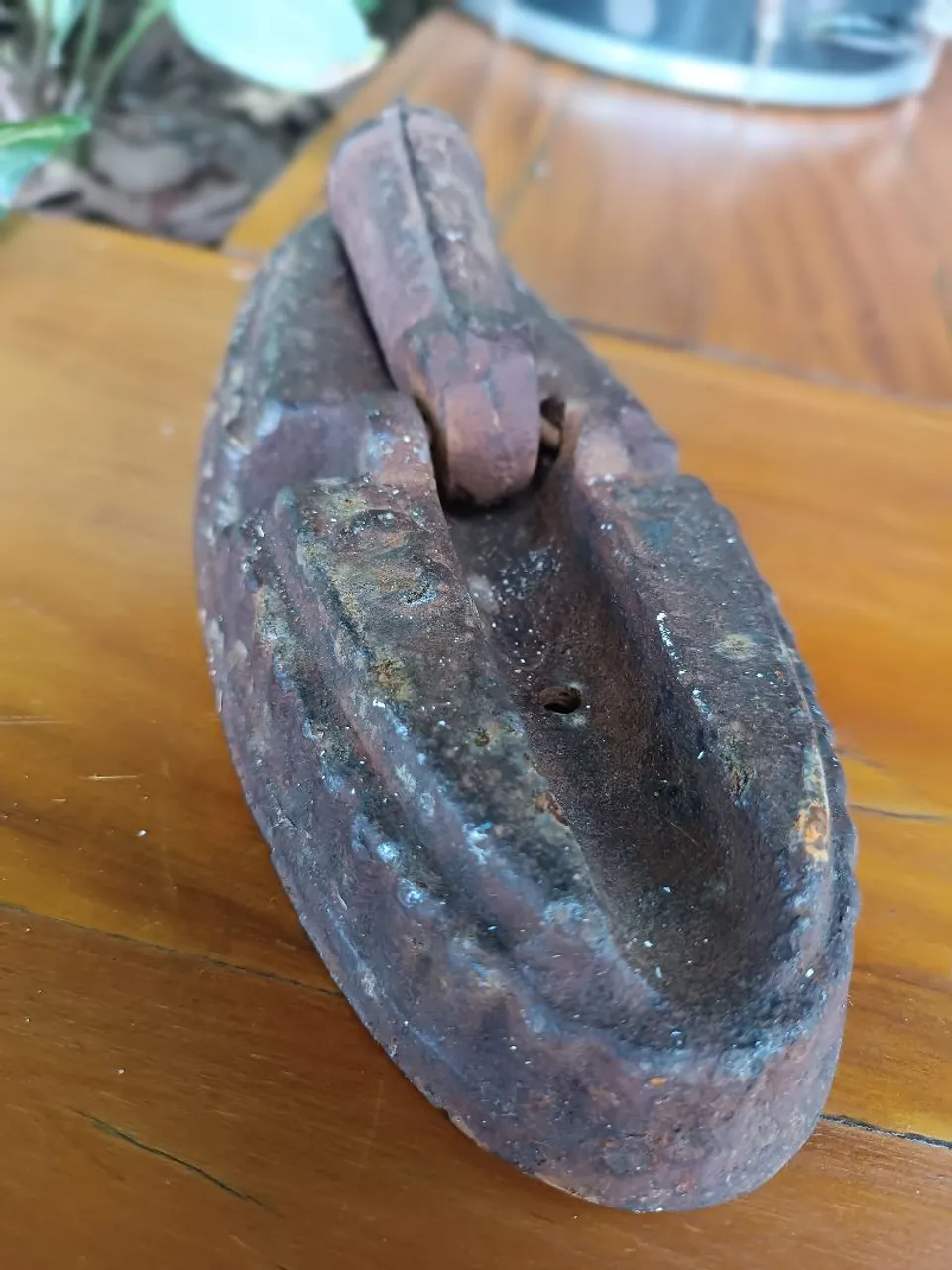 Antigo ferro de passar roupa