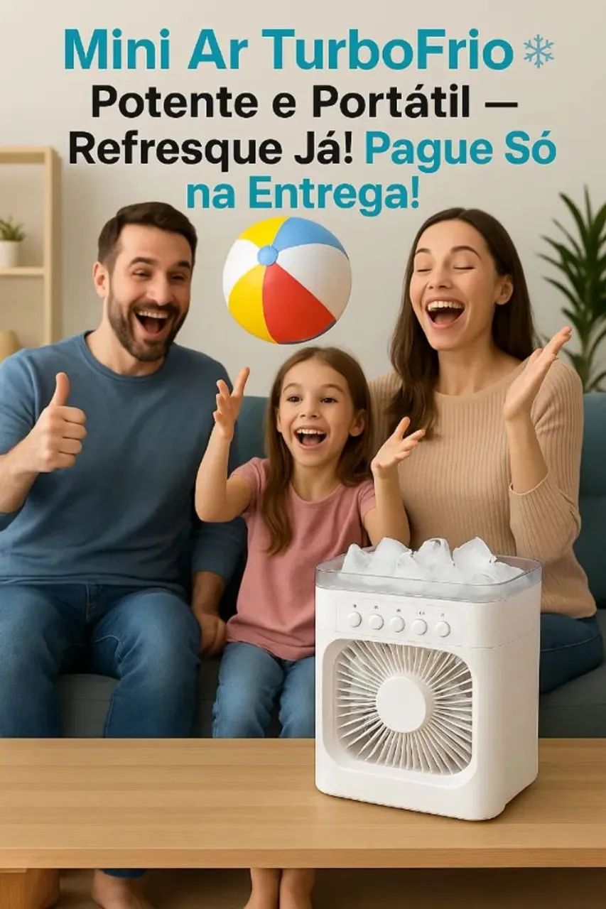 Mini Ar Condicionado Portátil - Refresque Já!