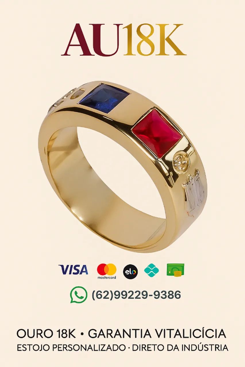 Formatura com Estilo: Ouro 18K e Pedra Natural
