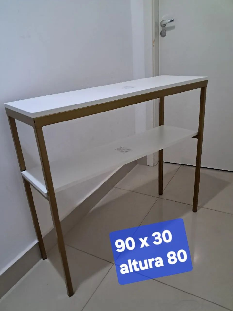 Vendo mesa em metalon e mdf  - Foto 3