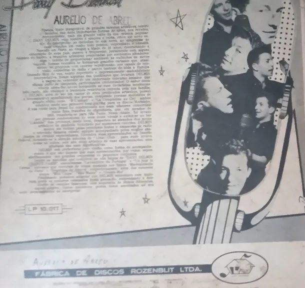Disco de 1956 do Dany Delmin - Chante (Canto) Paris - Foto 2
