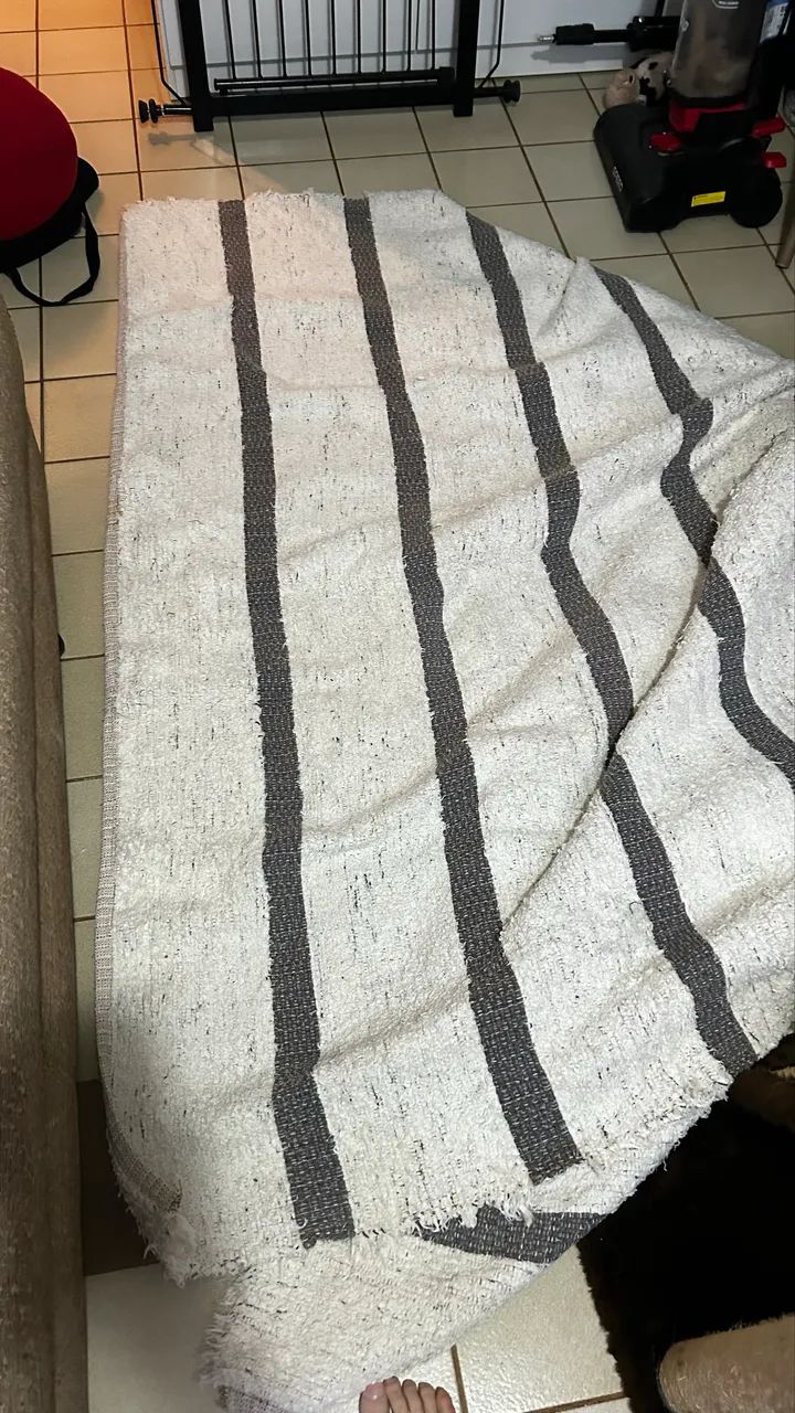 Tapete 100% algodão, tecelaro a mão - produto artesanal - Foto 2