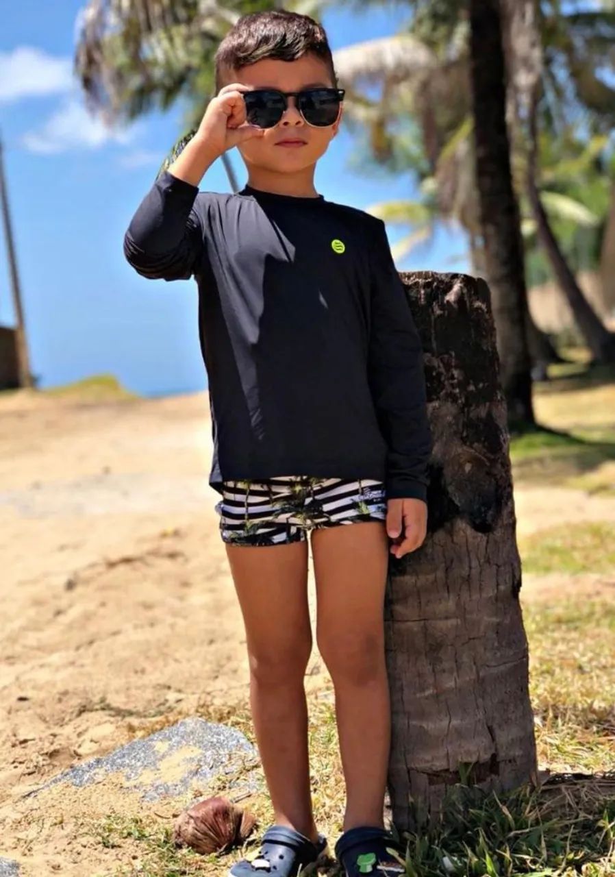 Camisa UV Infantil Poliamida - Sol Lunar - Foto 2