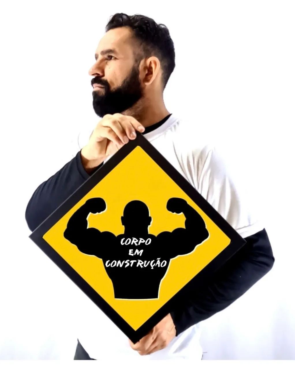 Placa Decorativa 'Corpo em Construção'64299593526786120