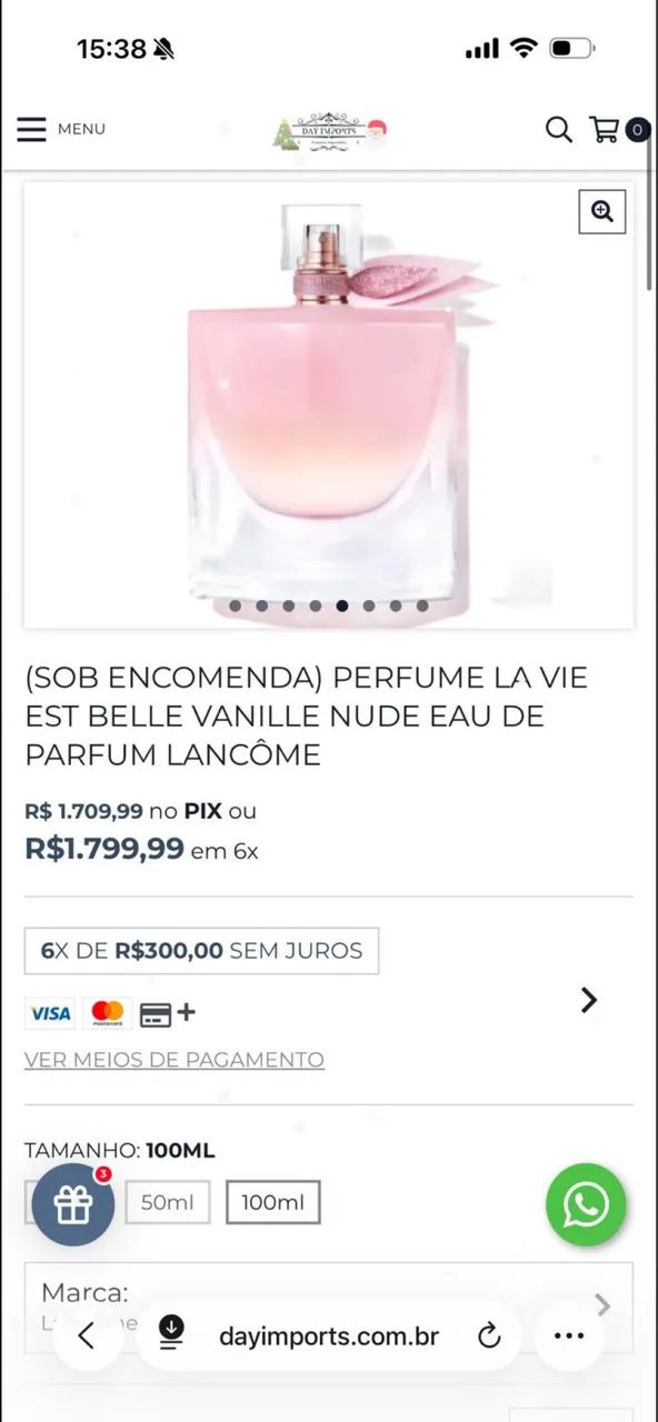 NOVO Perfume DA La vie est belle  - Foto 2
