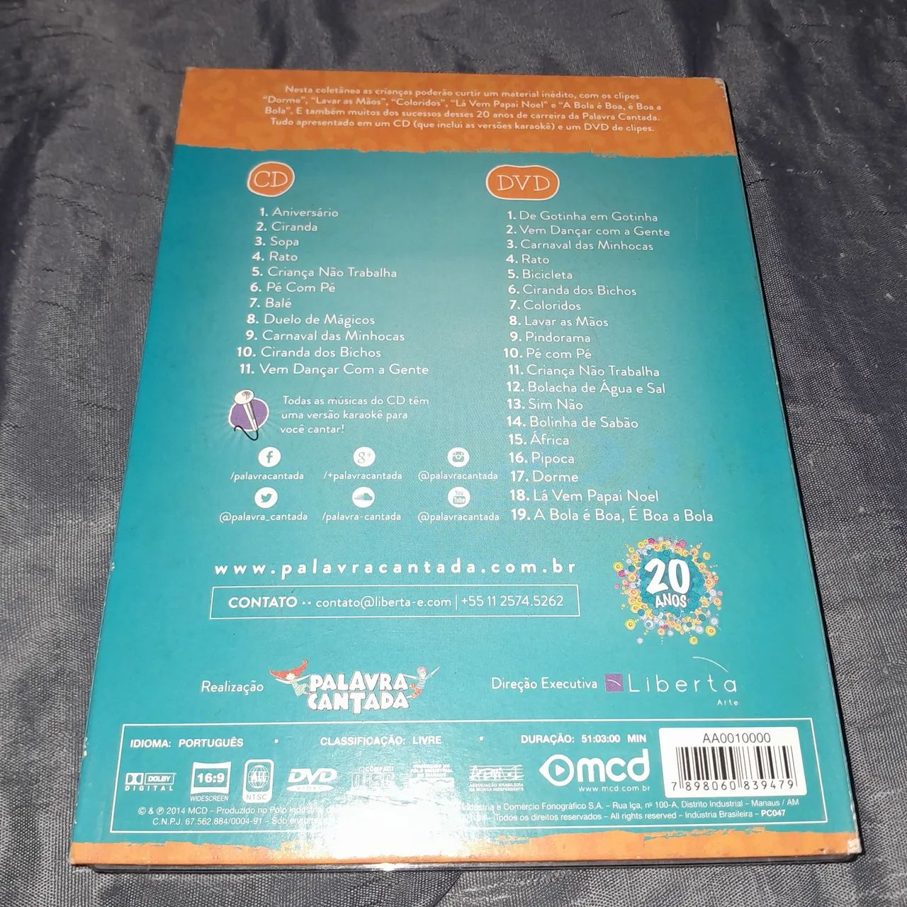 Dvd e cd Palavra cantada- para ficar com você  - Foto 3