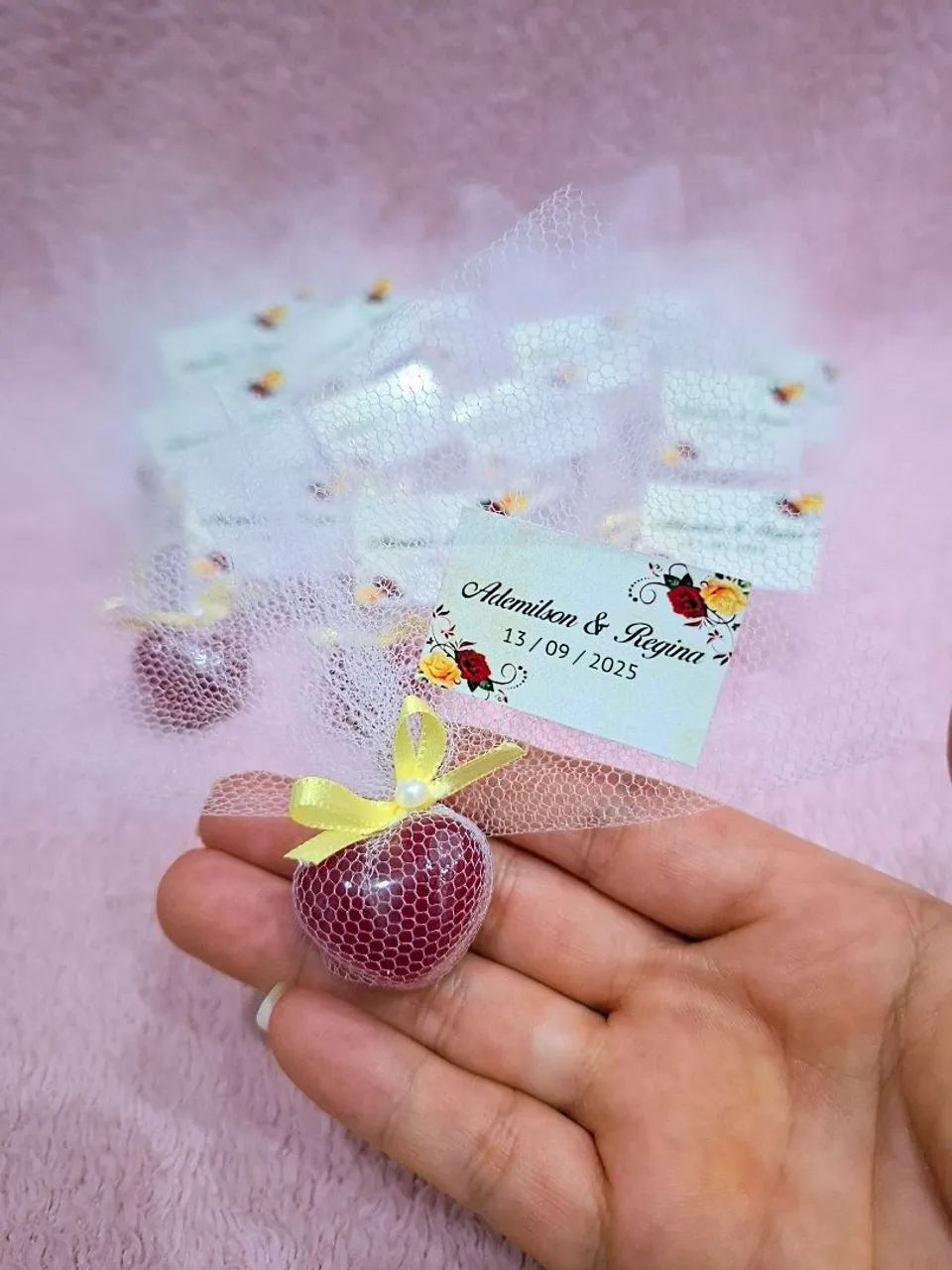 Sabonetes em formato de coração para lembrancinhas de casamento - Foto 2
