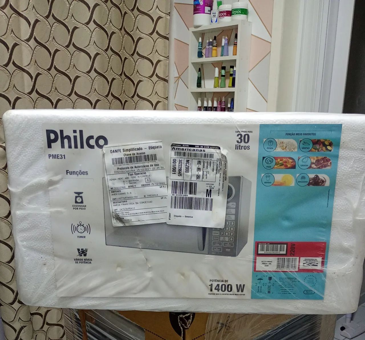 Microondas Philco 30 litros novinho na Caixa lacrado 600 reais  <br>P *58