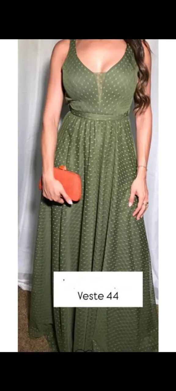 Vestido verde militar 