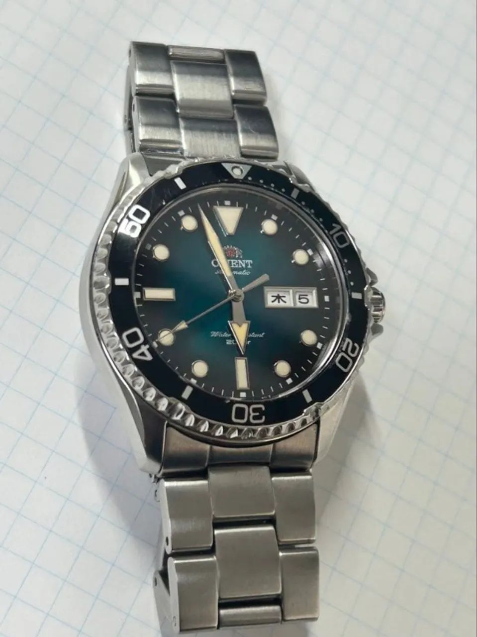 Relógio Automático Orient Mako 3 Kamasu 2 RN-AA0811E Aço Inox - Foto 3