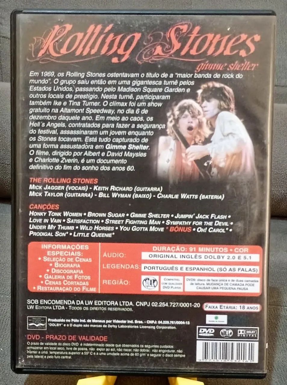 DVD The Rolling Stones: Gimme Shelter - Foto 2