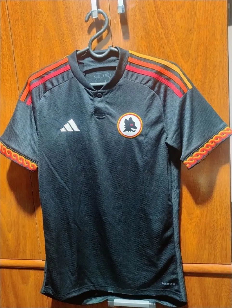 Camisa Roma Third 2023/24 - Preta - Foto 3