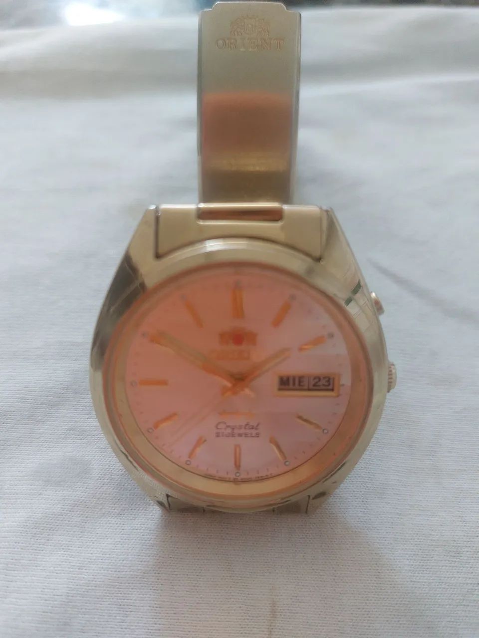Relogio orient lindo cristal - Foto 2