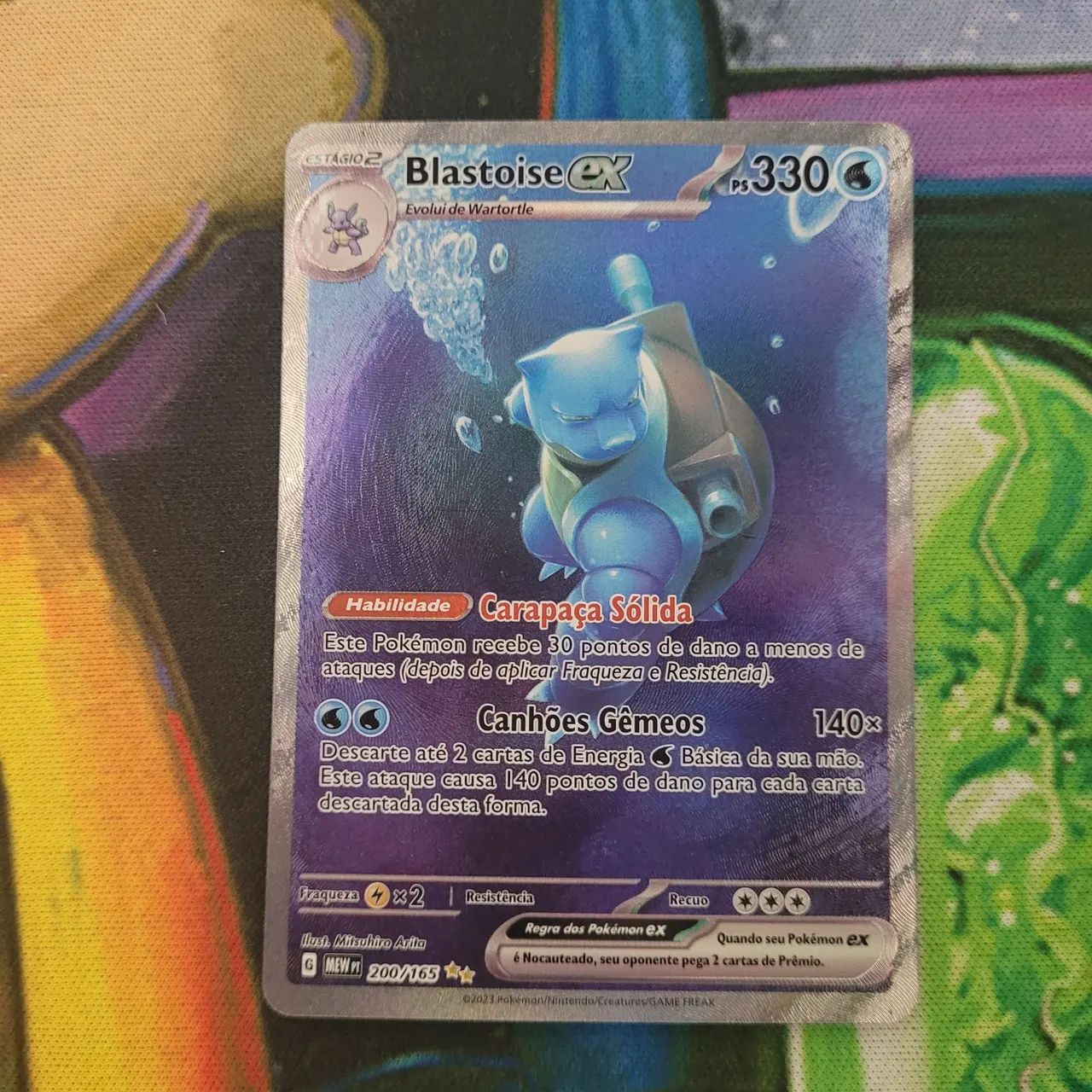 Carta pokémon- Blastoise 151 (200/165)