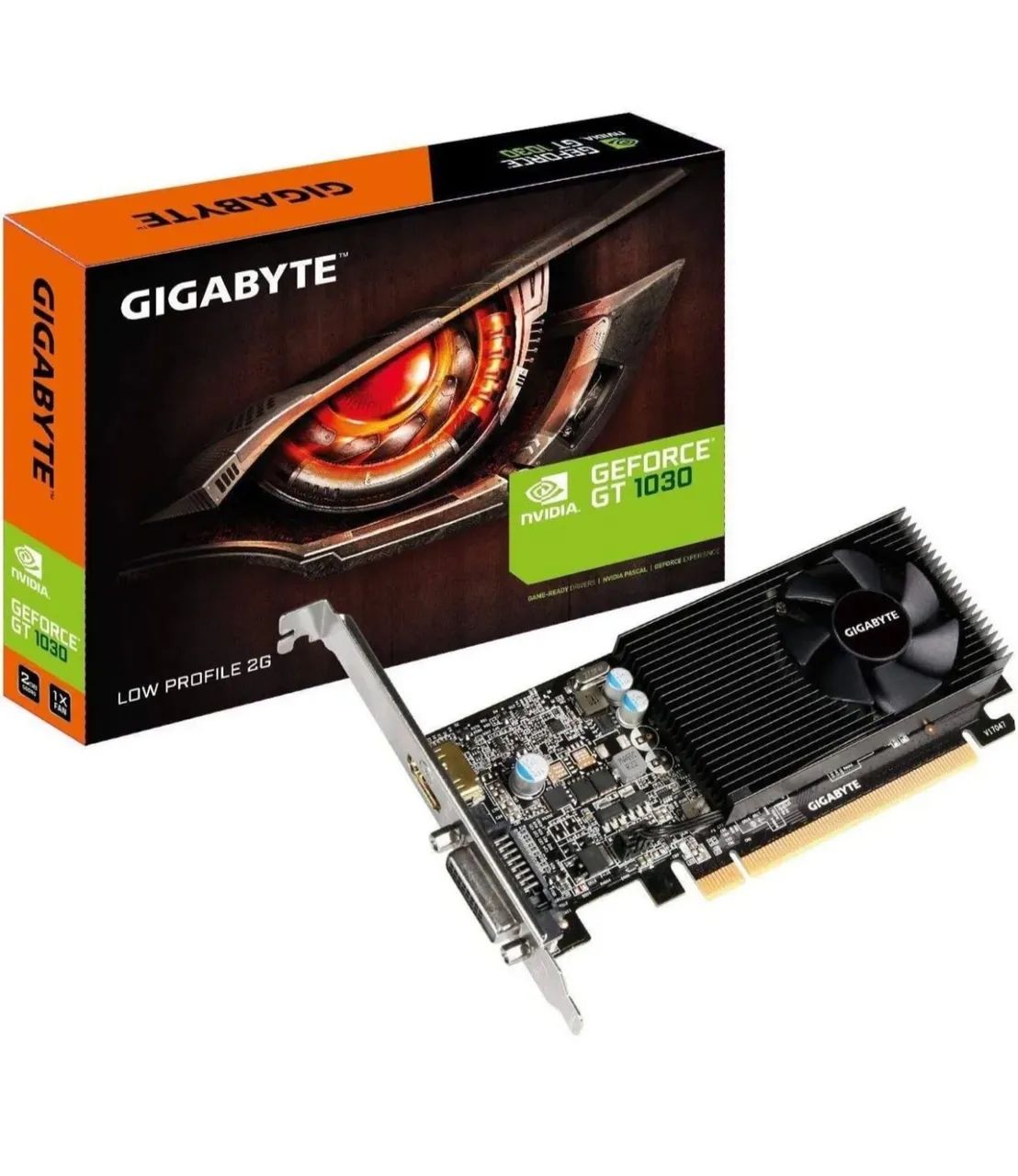 PLACA DE VIDEO GIGABYTE GEFORCE GT 1030 2GB GDDR5 LOW PROFILE 
