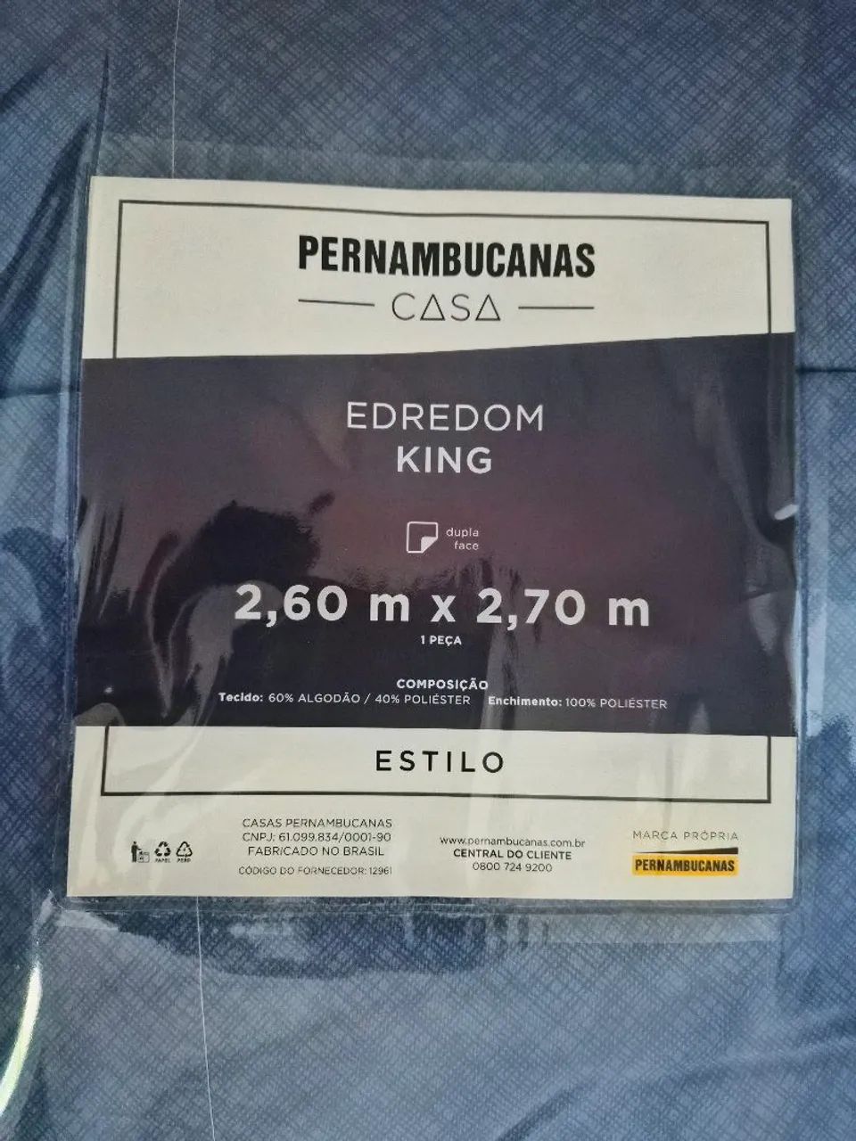 Edredom king size - Dupla face - NOVO - Foto 2