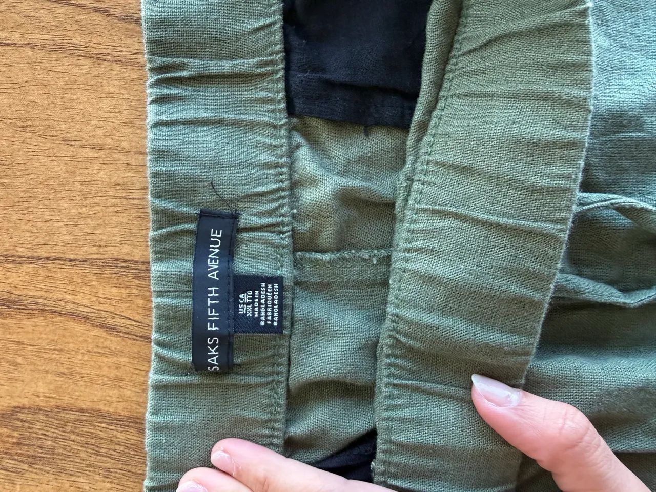 Calça masculina de linho verde - Foto 2