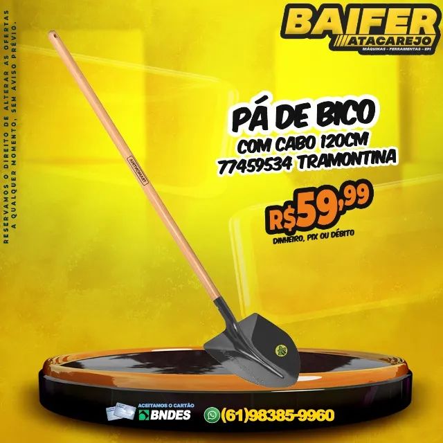 Pá de Bico Com Cabo 120Cm * Tramontina