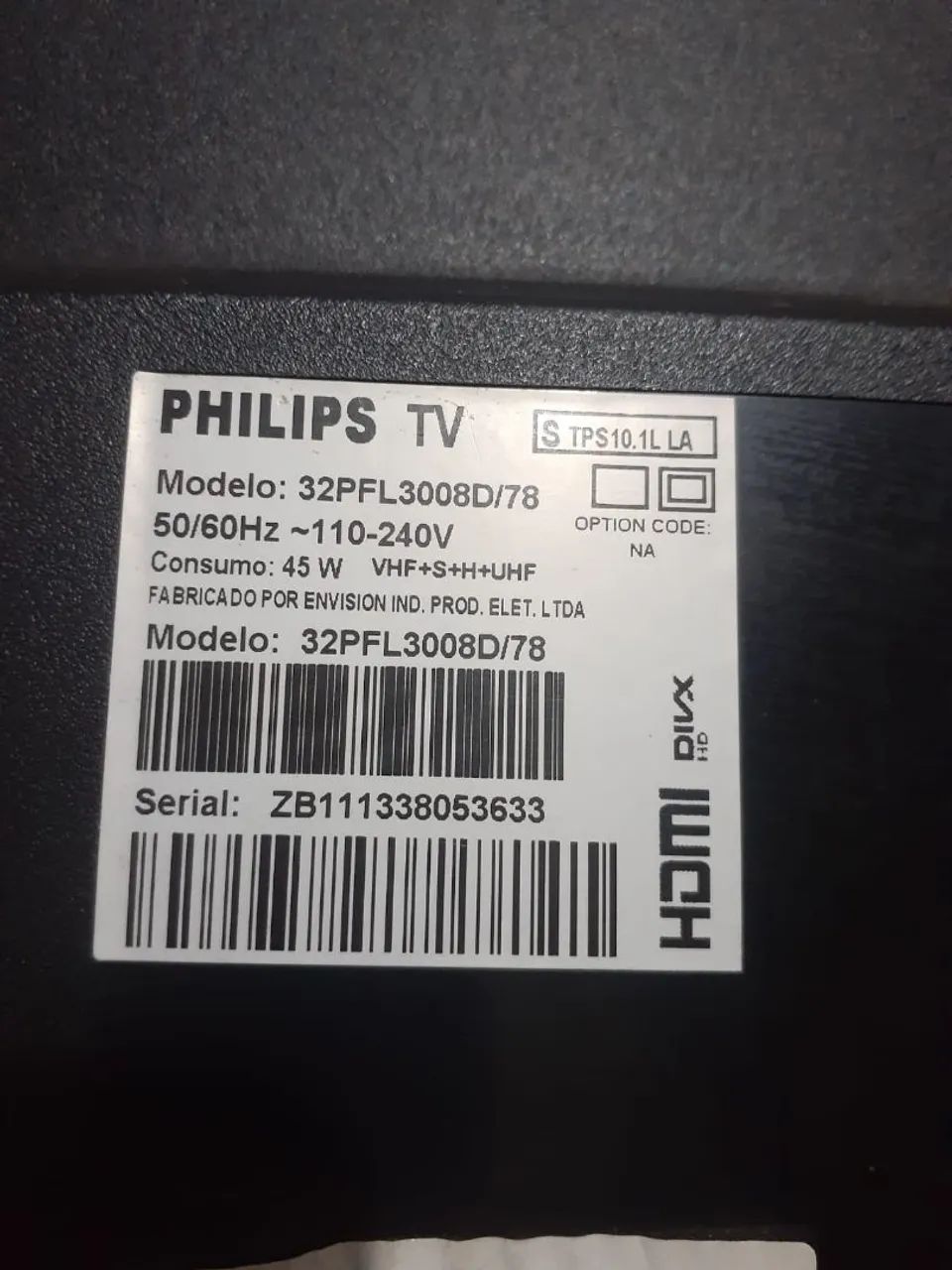 Tv Philips 32 tela quebrada! Nao Aceito proposta  - Foto 2