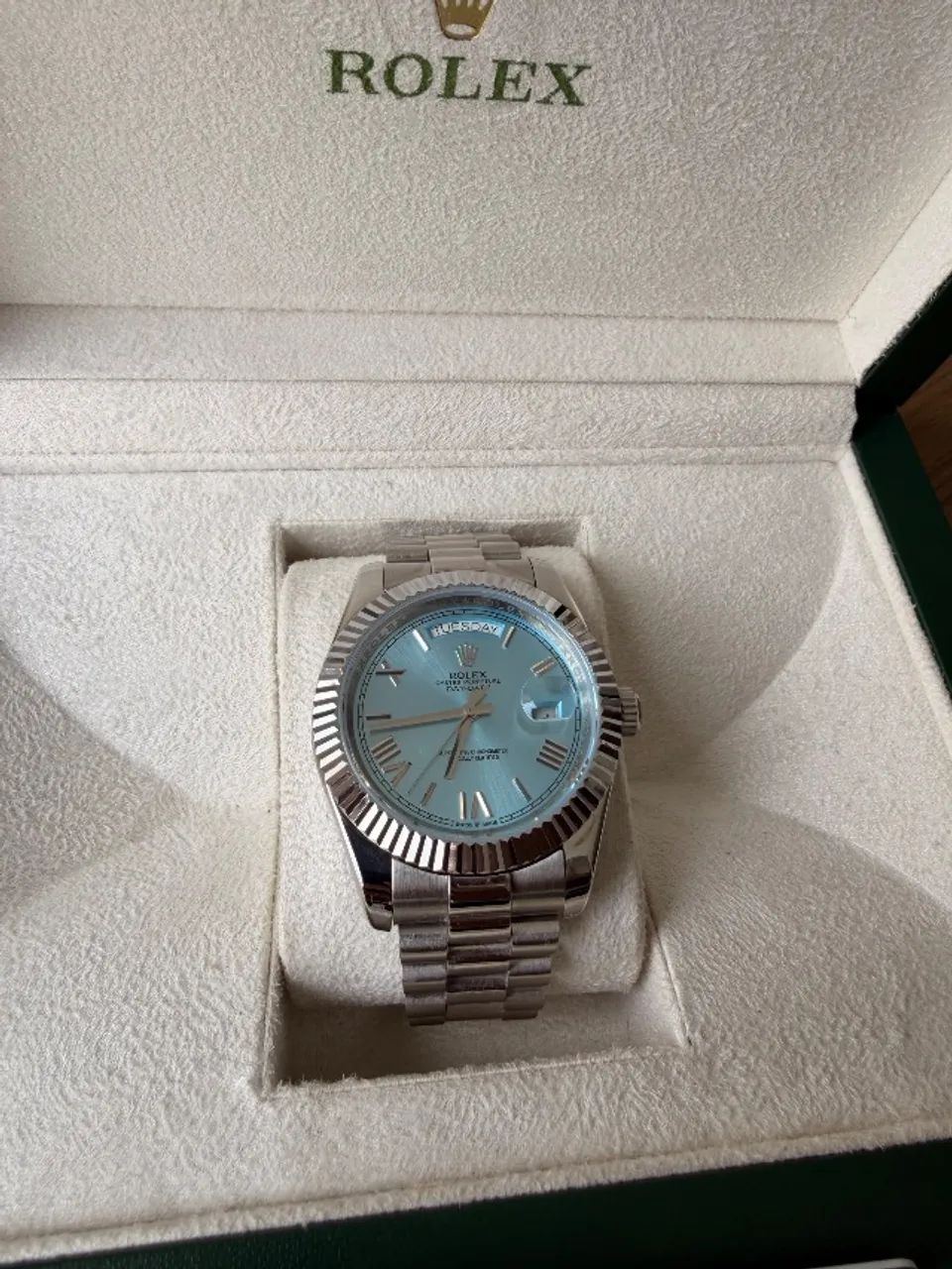 Rolex Day-Date Azul Tiffany - Foto 2