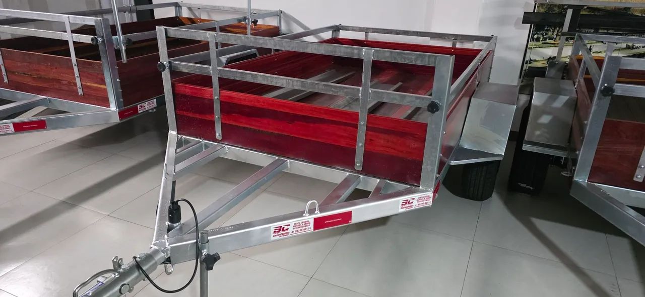 Carretinha 1,30x2,20 Modelo Fazendinha 0km! Pronta entrega Ano 2026!!! - Foto 2