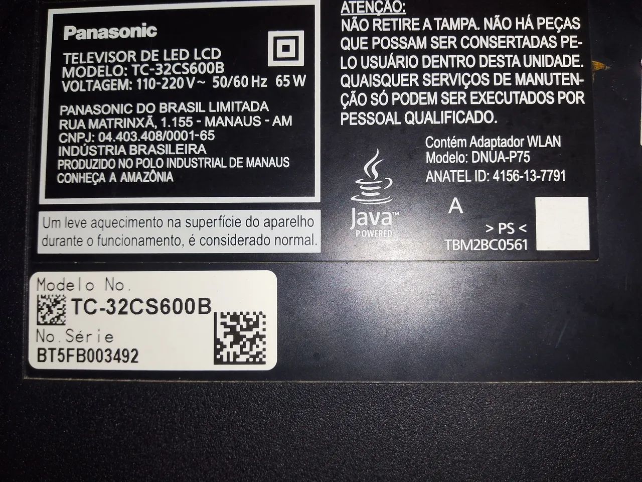 TV PANASONIC 32 LED/LCD FULL HD (NÃO É SMARTV) - Foto 3