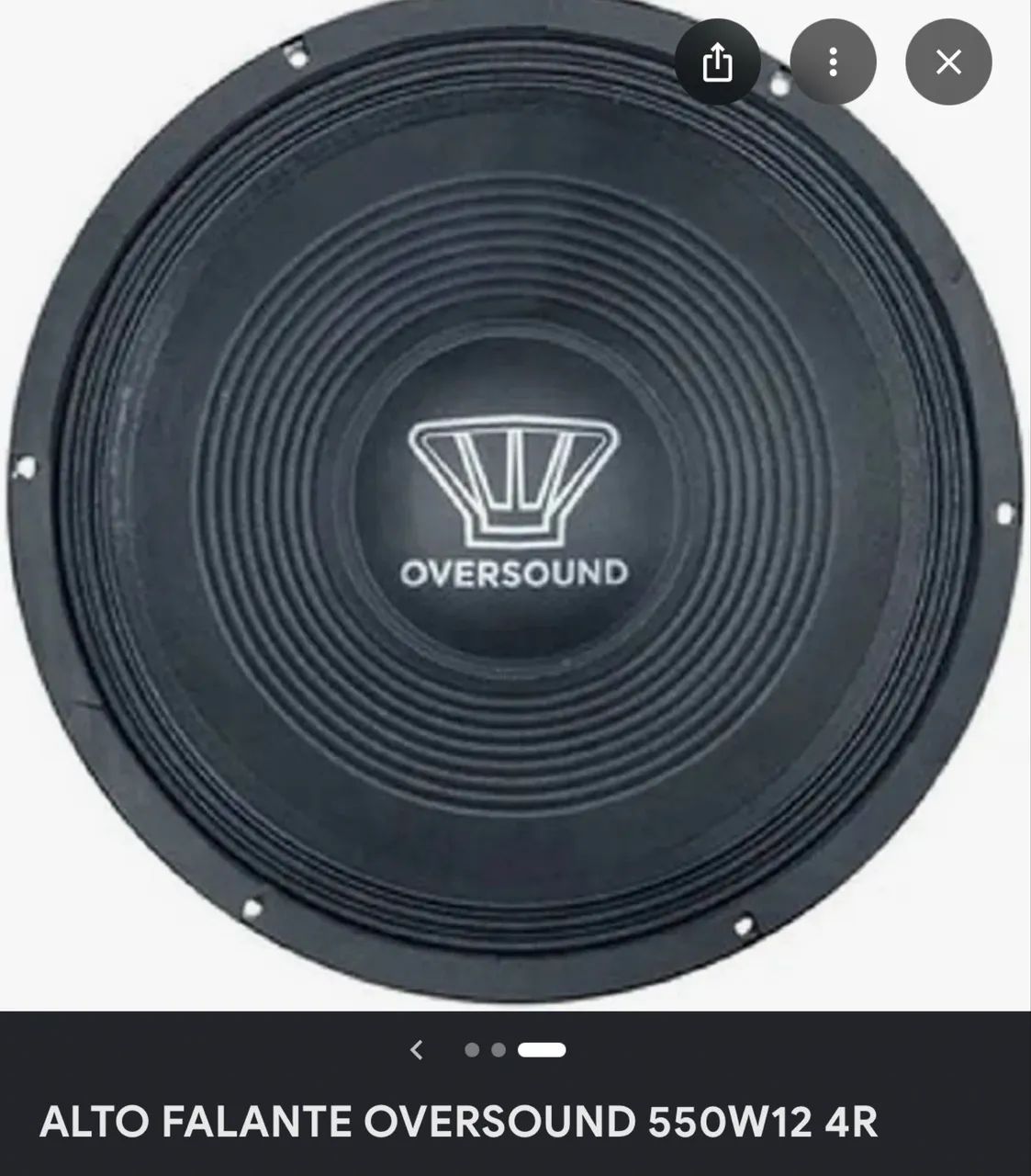 Médio grave oversound 550w - Foto 2