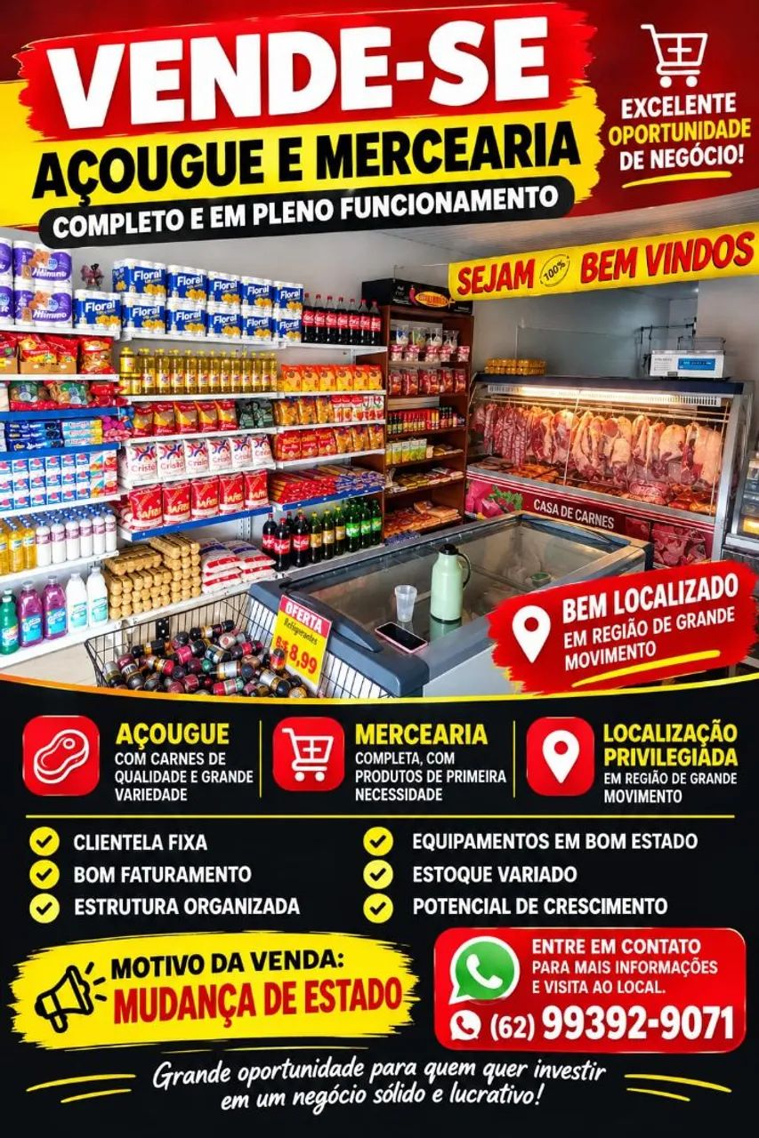 Vendo açougue com mercearia 