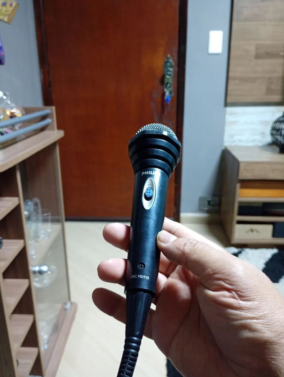 Microfone Philips com fio  outro profissional CSMC 150  - Foto 3