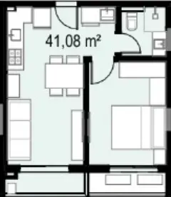 PLANTA 41m²