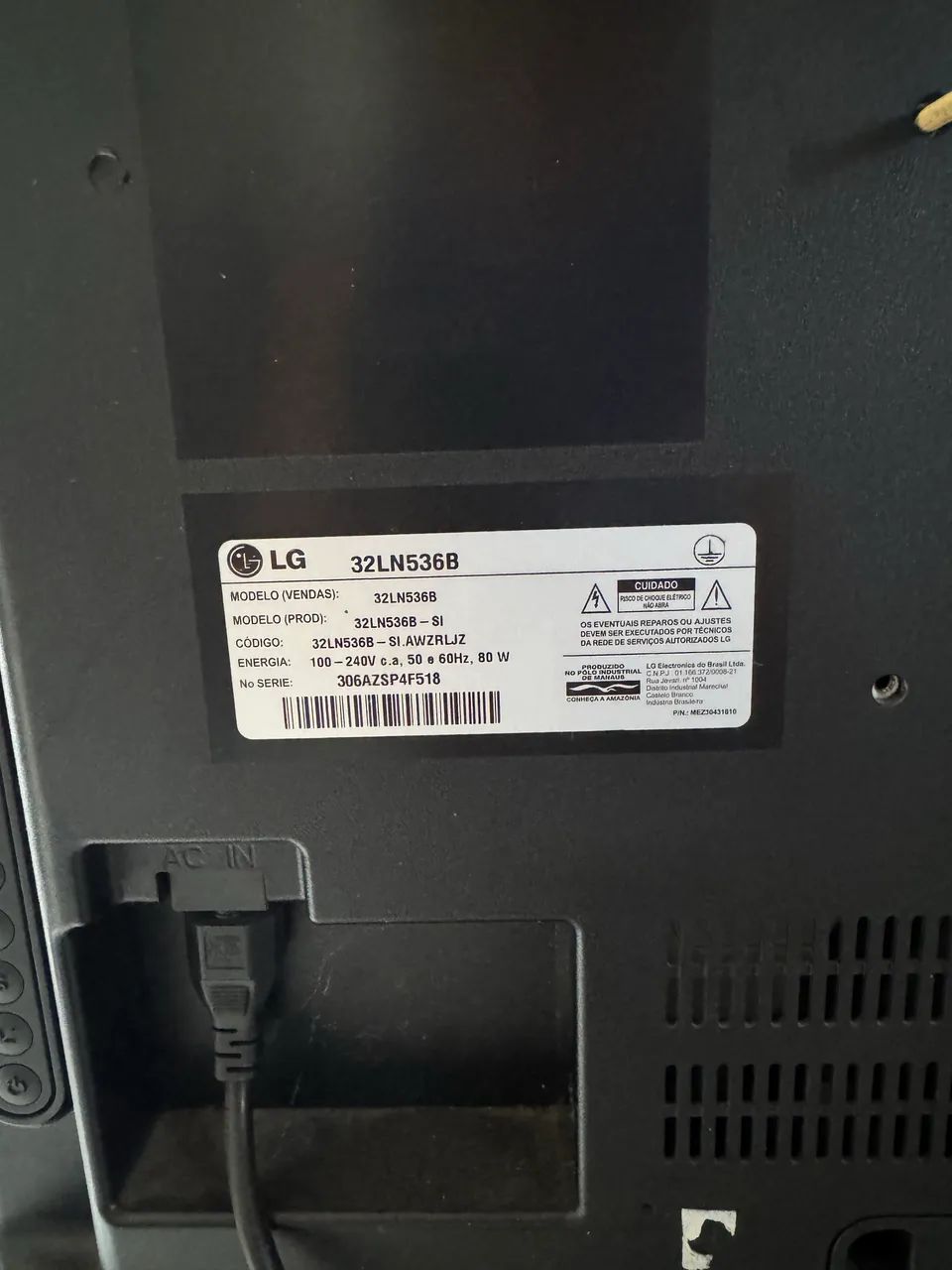 TV LG LED 32? HD com HDMI e USB - Ótimo estado - Foto 2
