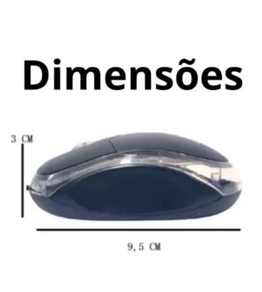 Mouse Óptico Com Fio Usb Básico Lehmox - Foto 4