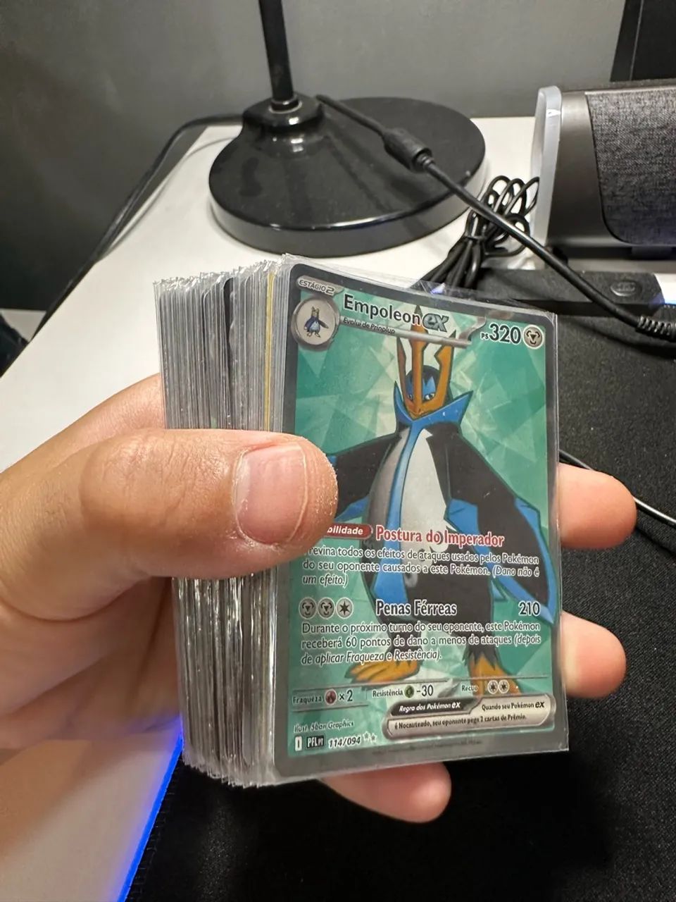 Lote de cartas EX Pokémon em perfeito estado 
