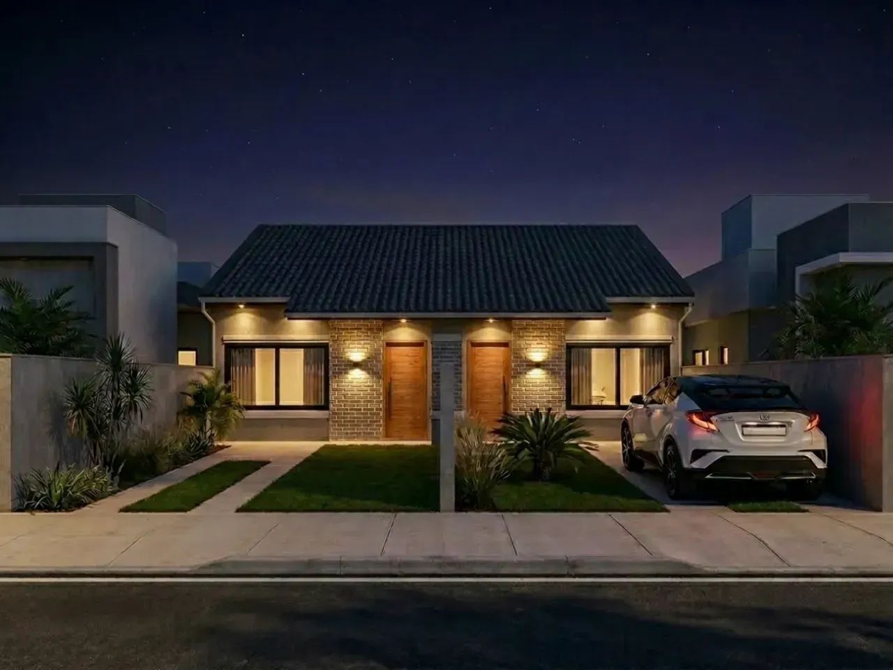 Casa geminada 59m² privativos,  2 quartos (suíte) em Forquilhas - São José - SC - Foto 2