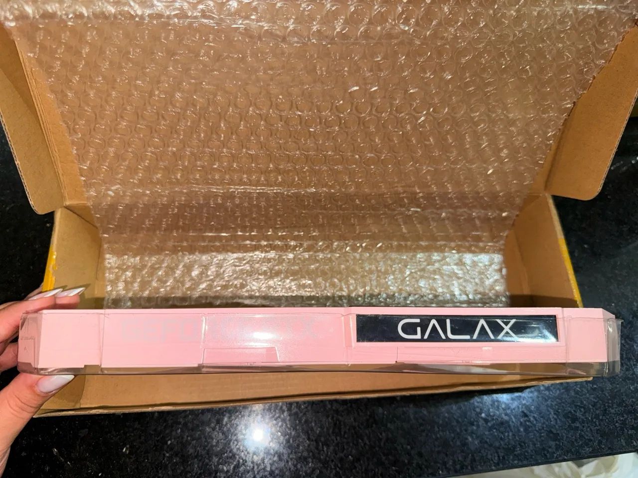 Carenagem rosa GALAX RTX 3070 3080 EX Gamer sem ventoinhas - Foto 2