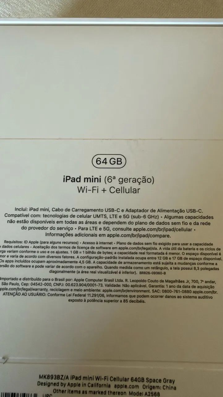 iPad mini 64gb wifi+cellular 5g - Foto 3