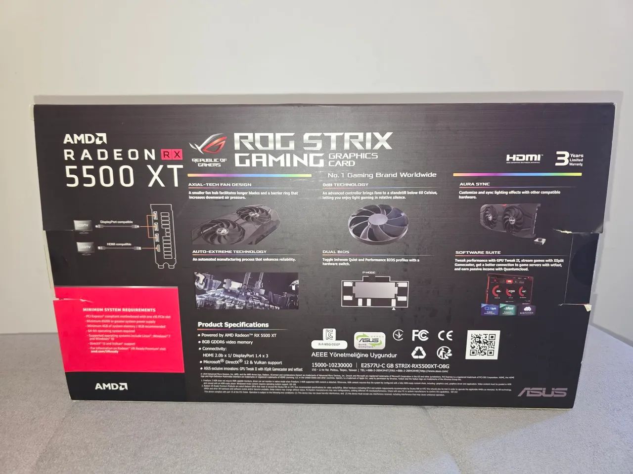 Placa de video Asus RX5500 XT 8gb - Foto 2