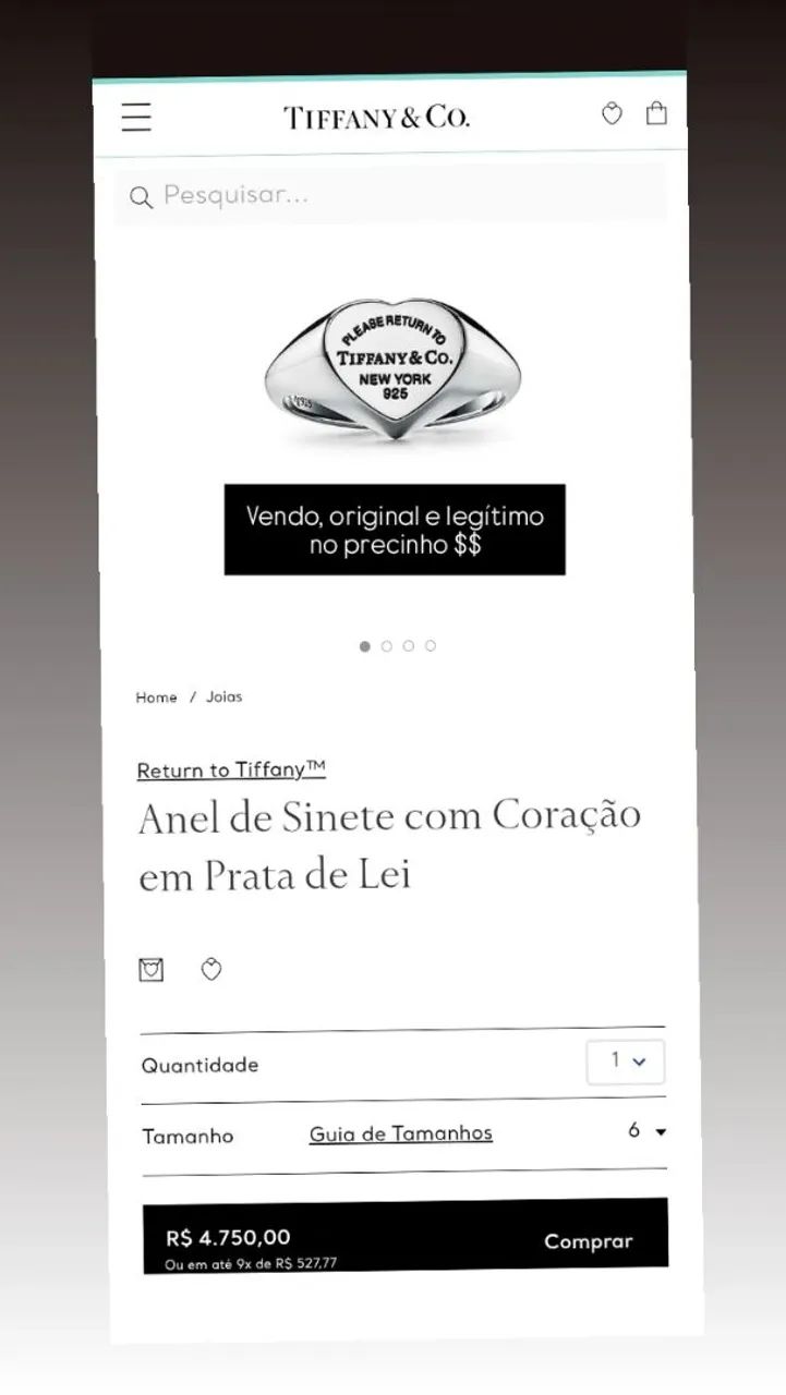 Anel  prata 
