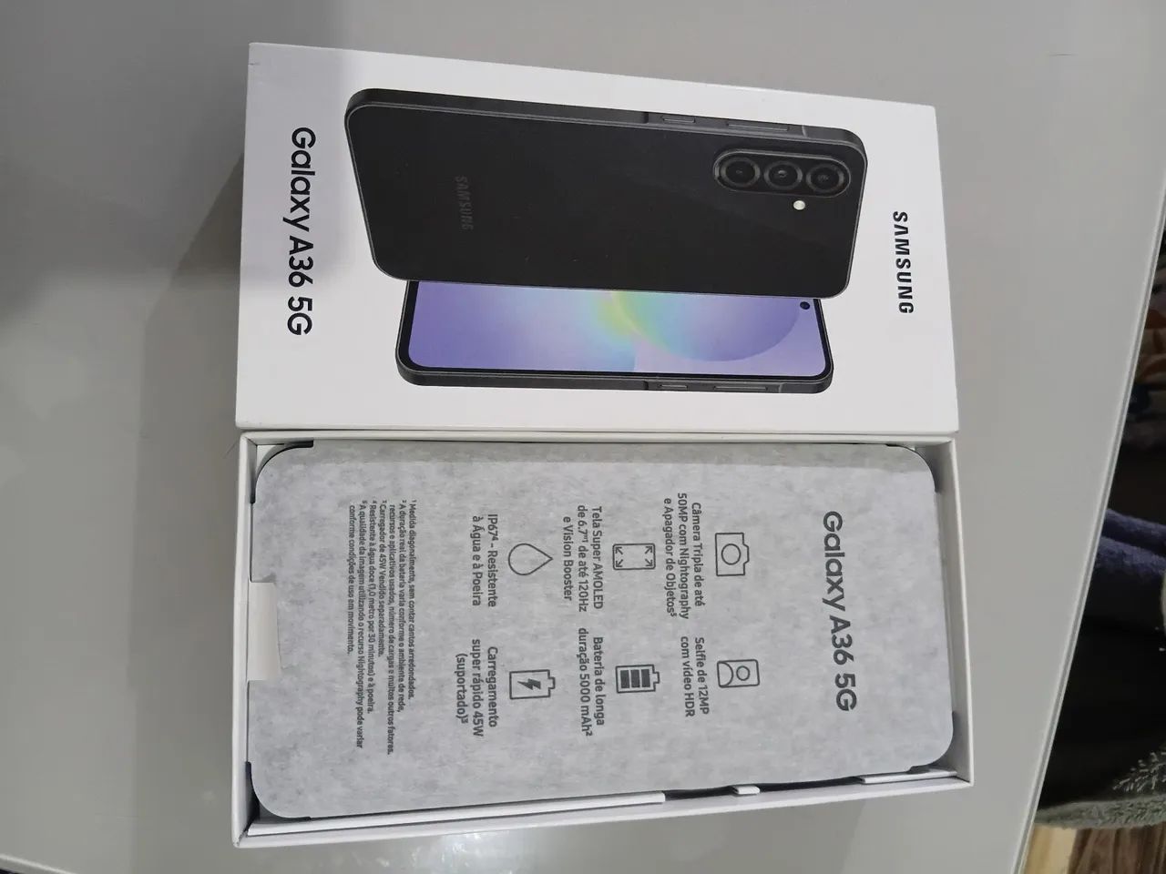 Vendo Samsung a 36 na caixa 