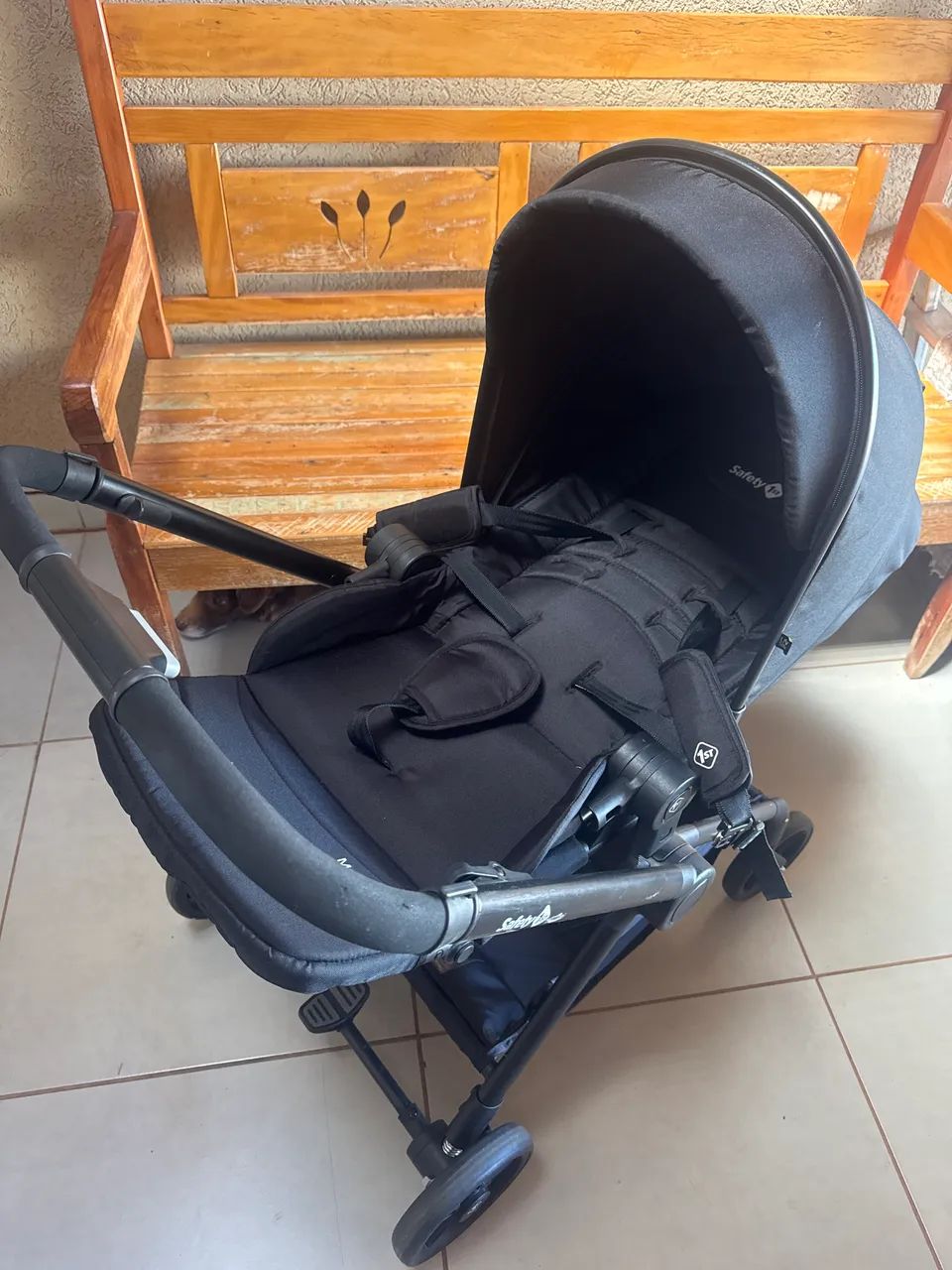 Carrinho de bebê e bebê conforto  - Foto 3