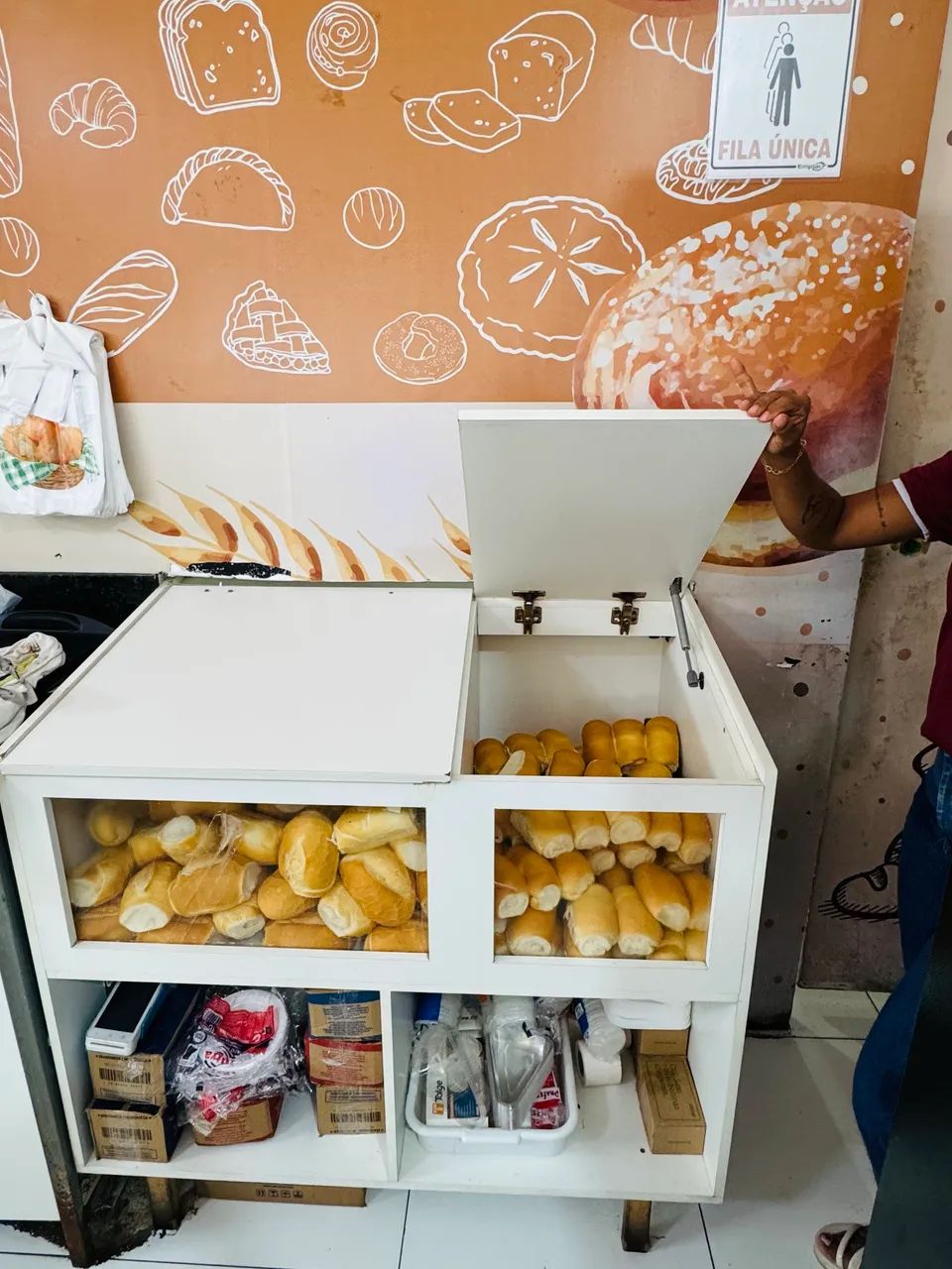 Expositor de pão mdf   - Foto 3