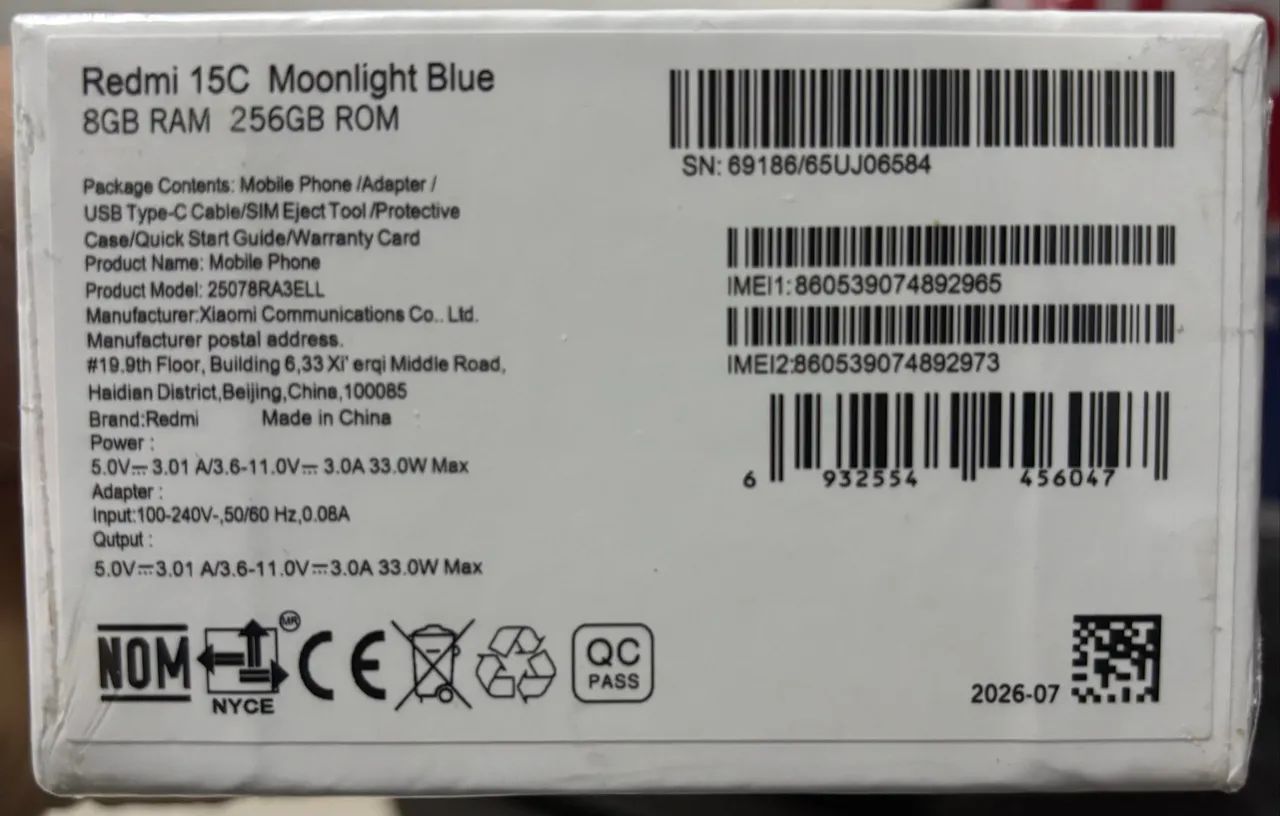 XIAOMI REDMI 15 C NOVO LACRADO - Foto 3